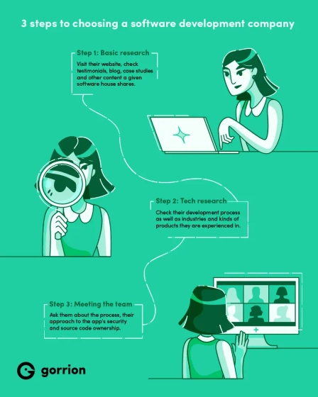 3 steps to choosing a software development company